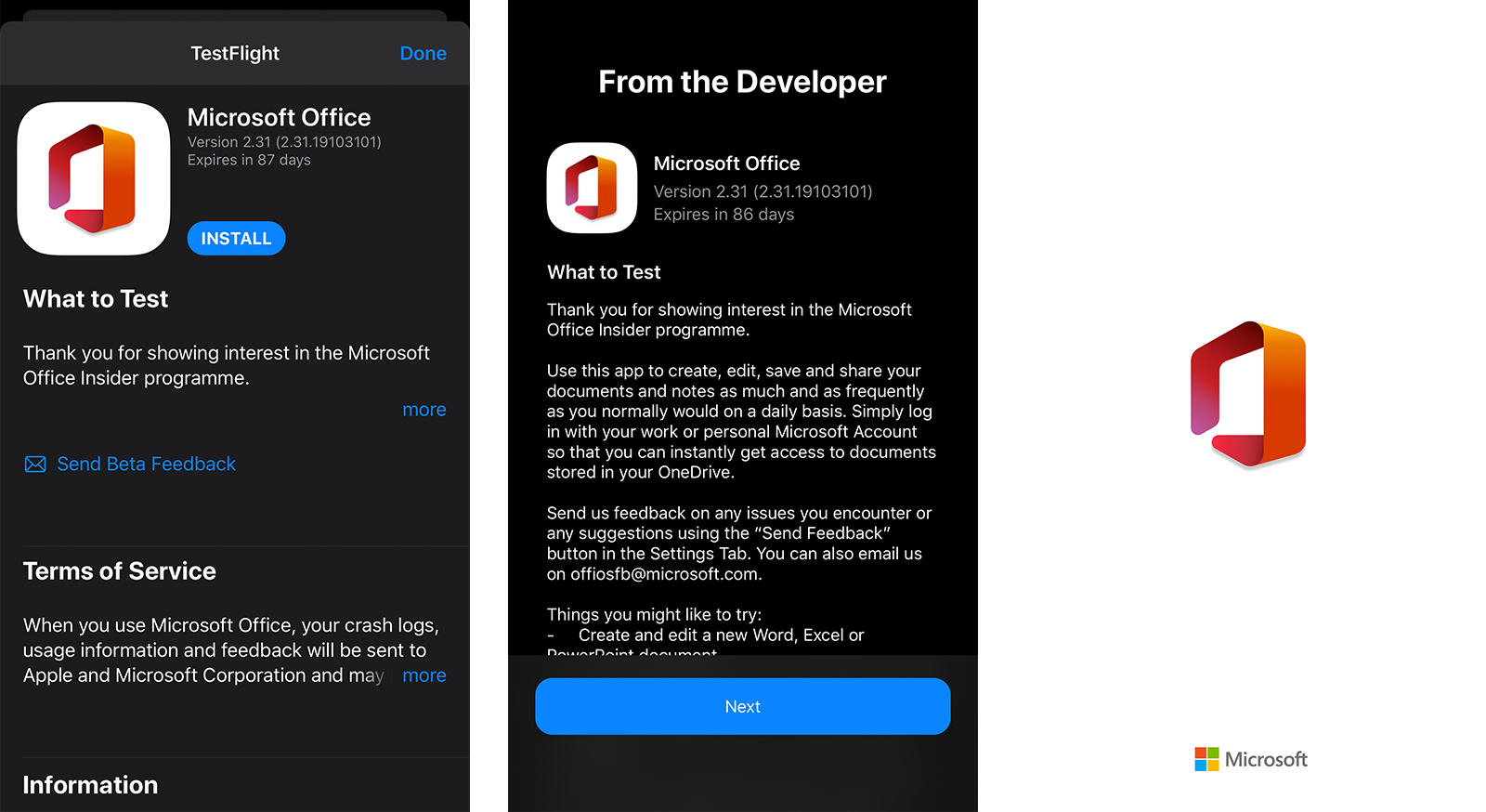 Настройка Microsoft Office Preview для iOS