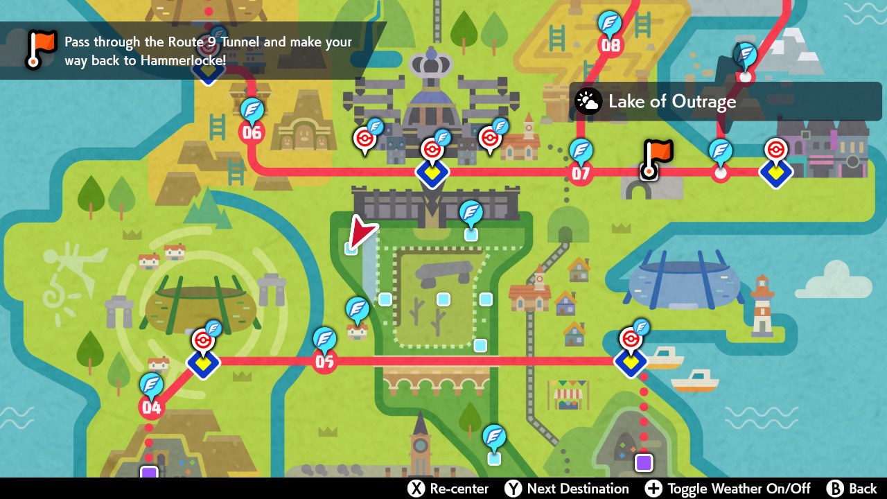 Pokemon Sword and Shield map