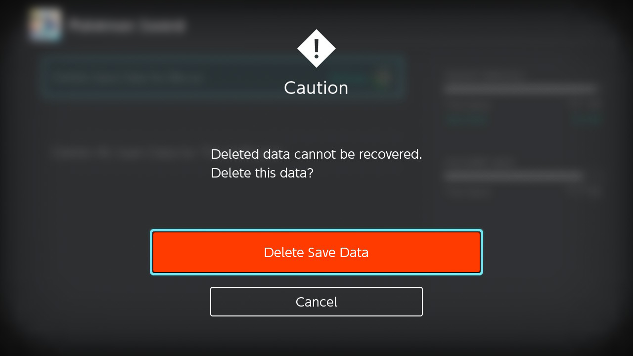 Pokemon Sword and Shield how to delete a game
