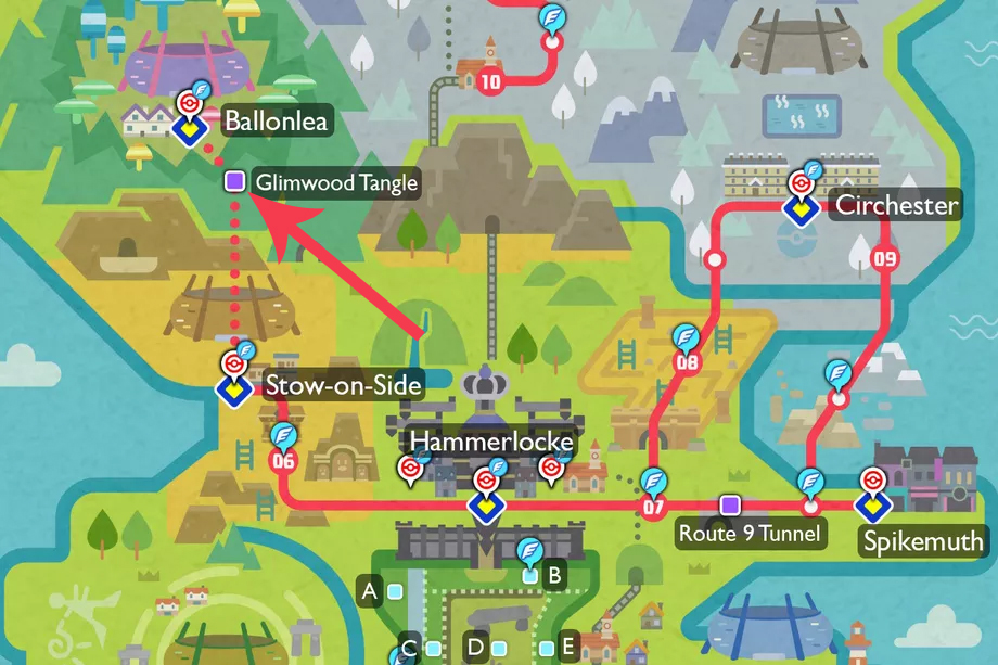 Pokemon Sword and Shield map