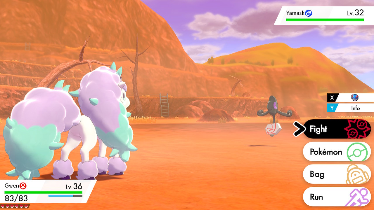Catching a Galarian Yamask in Pokemon Sword and Shield