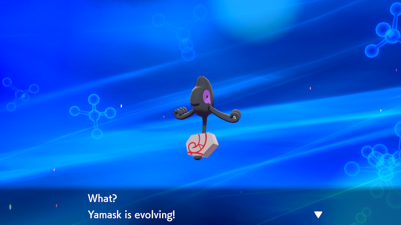 Evolving a Galarian Yamask in Pokemon Sword and Shield