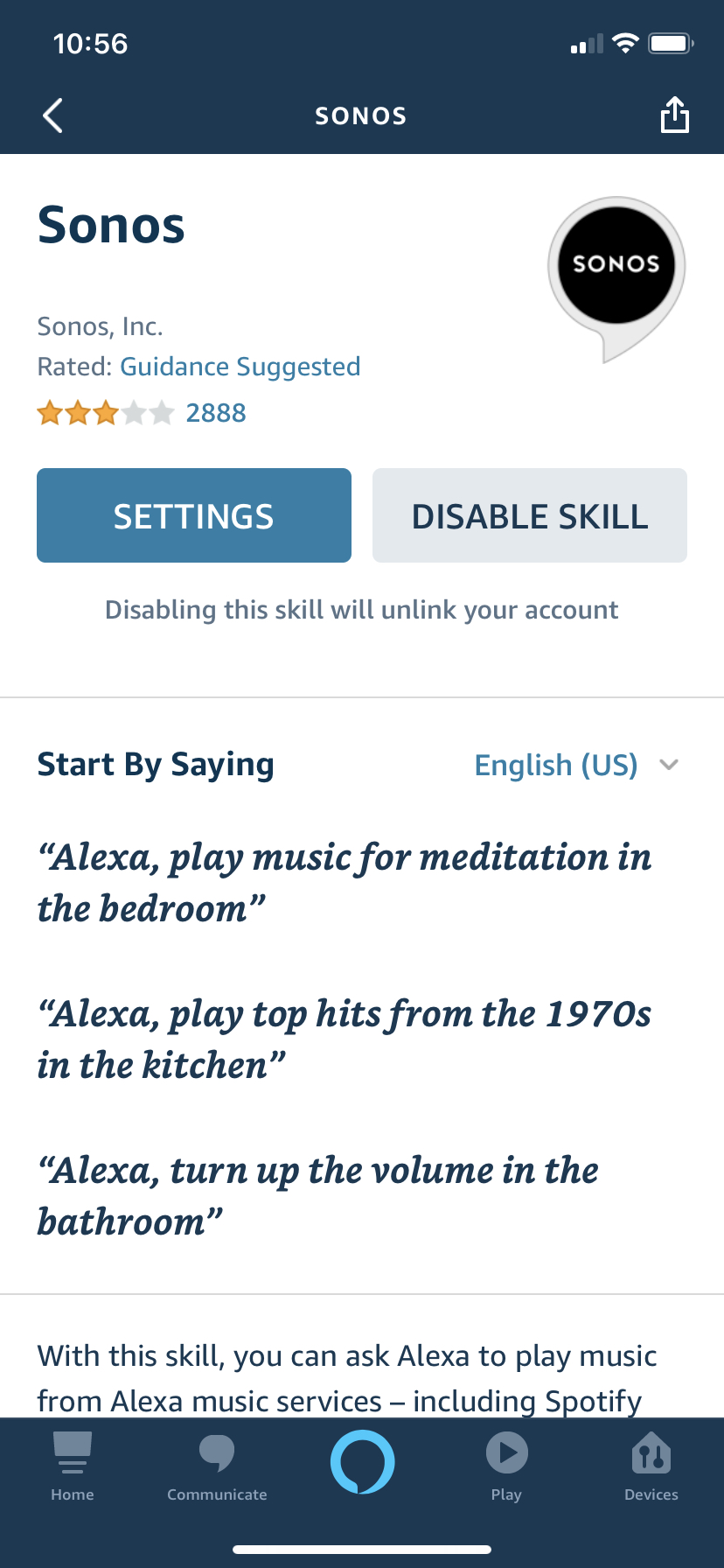 Alexa not discovering Sonos 4