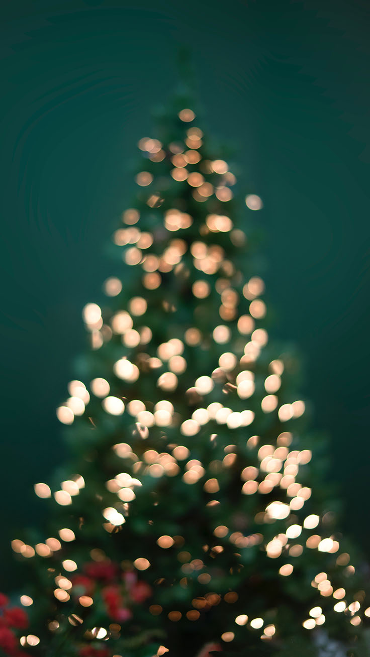 Bokeh light Christmas Tree