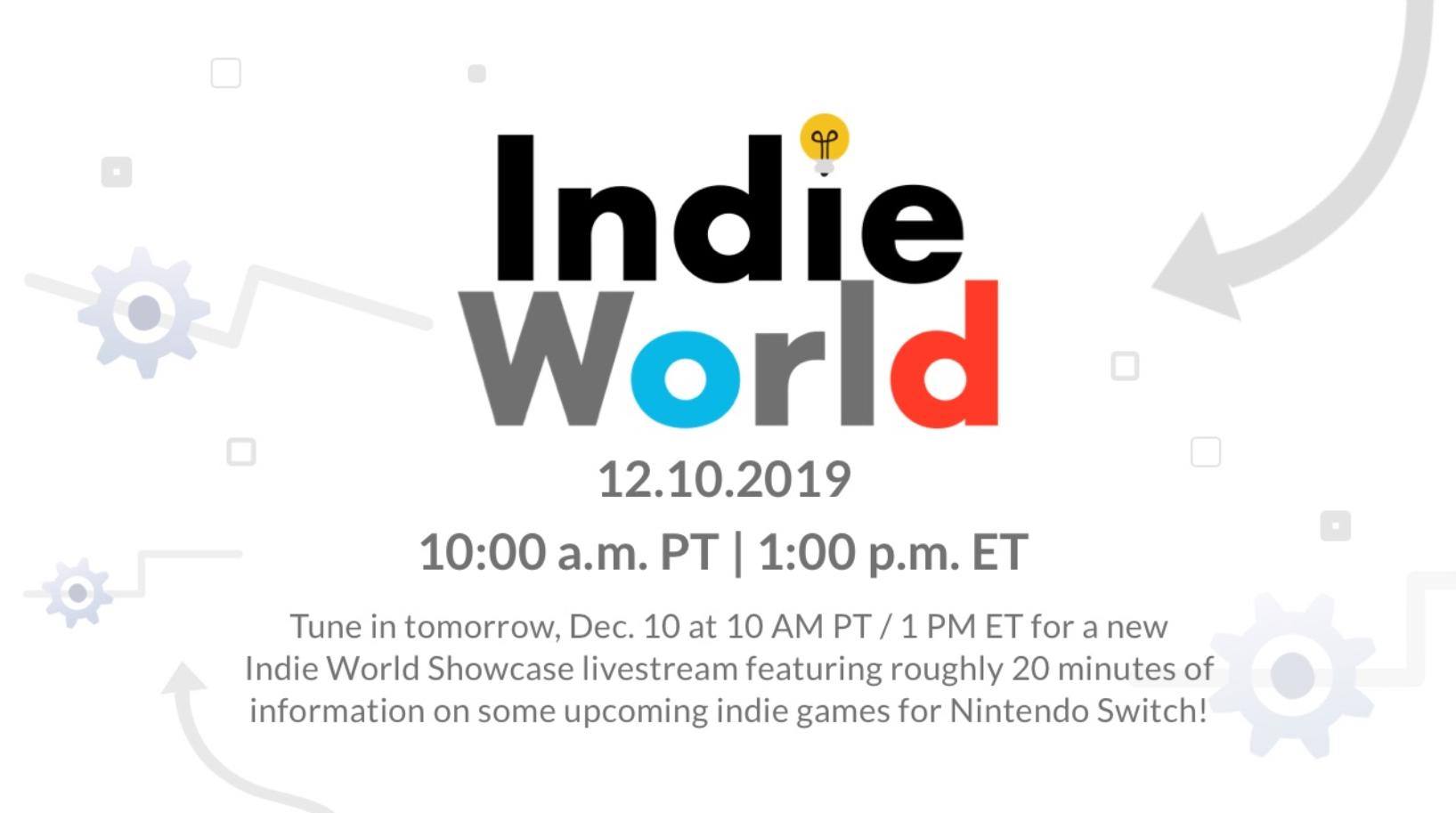 Nintendo Indie World December 10