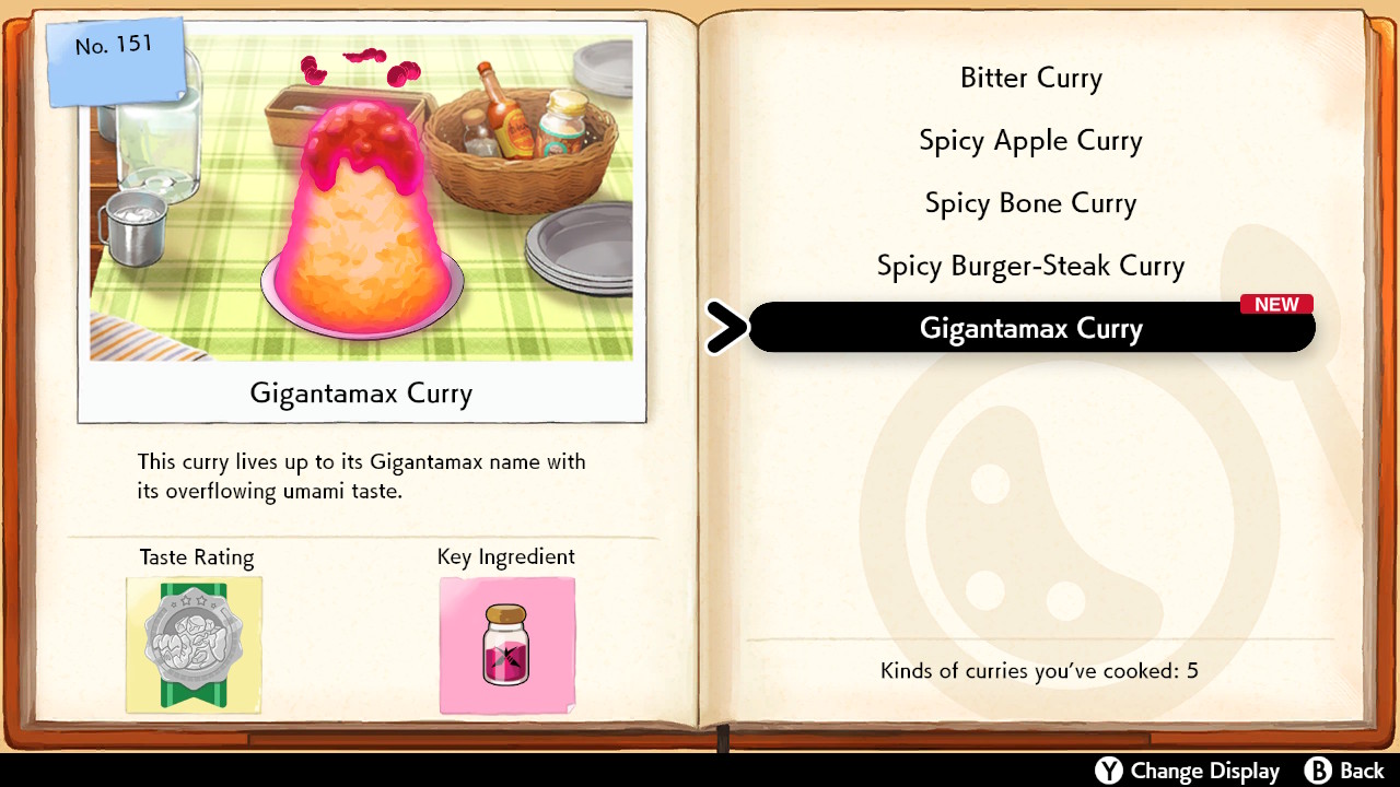 Pokemon Sword and Shield Cooking Curry Gigantimax Curry