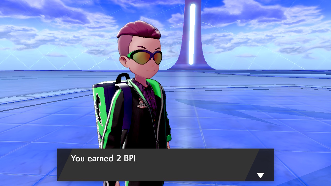 Pokemon Sword and Shield earning BP at the Battle Tower