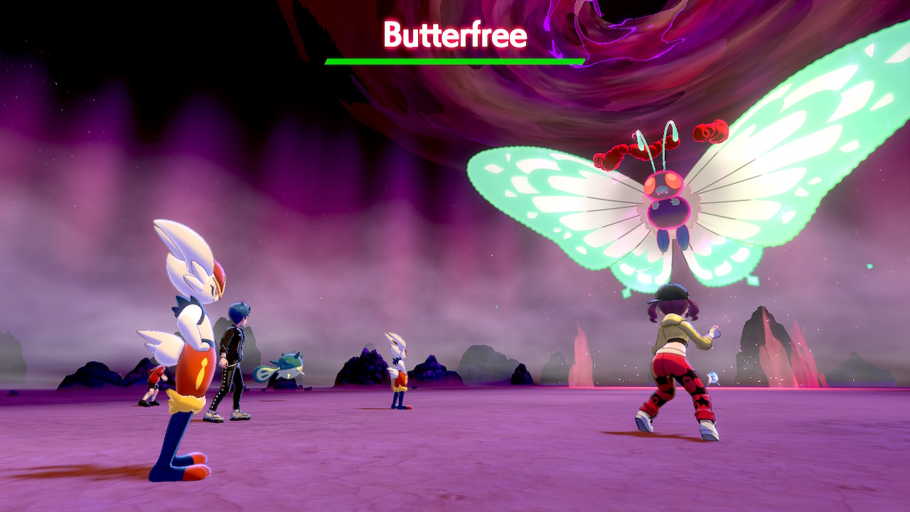 Gigantamax Butterfree battle