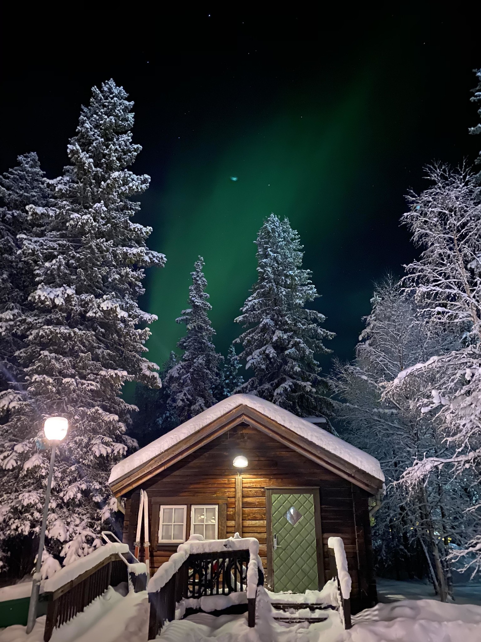 Swedish cabin with iPhone 11 Pro