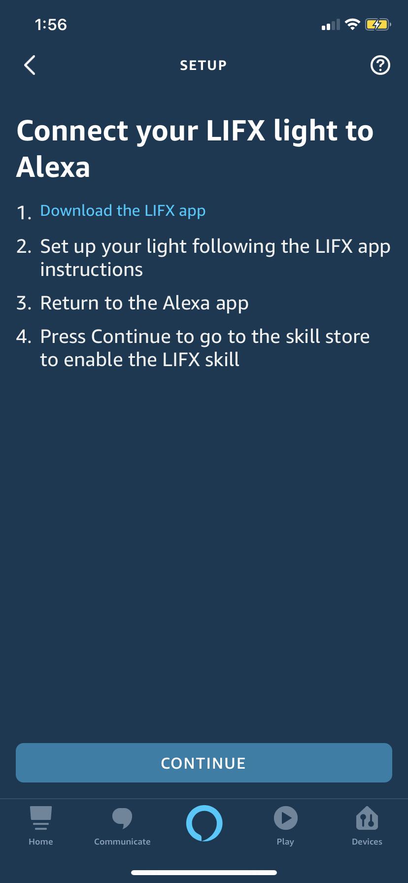 Alexa app lights step 5
