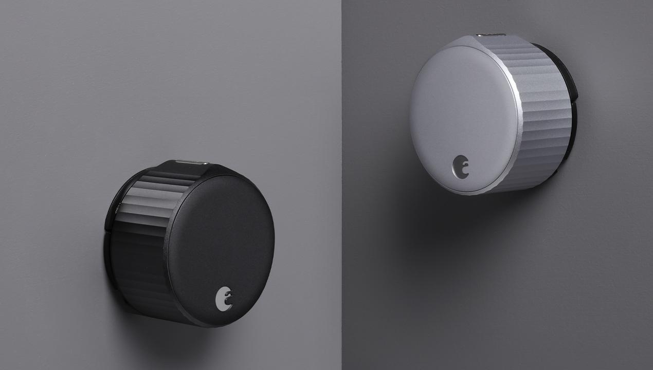 Black and gray variants of August Wi-Fi Smart Lock