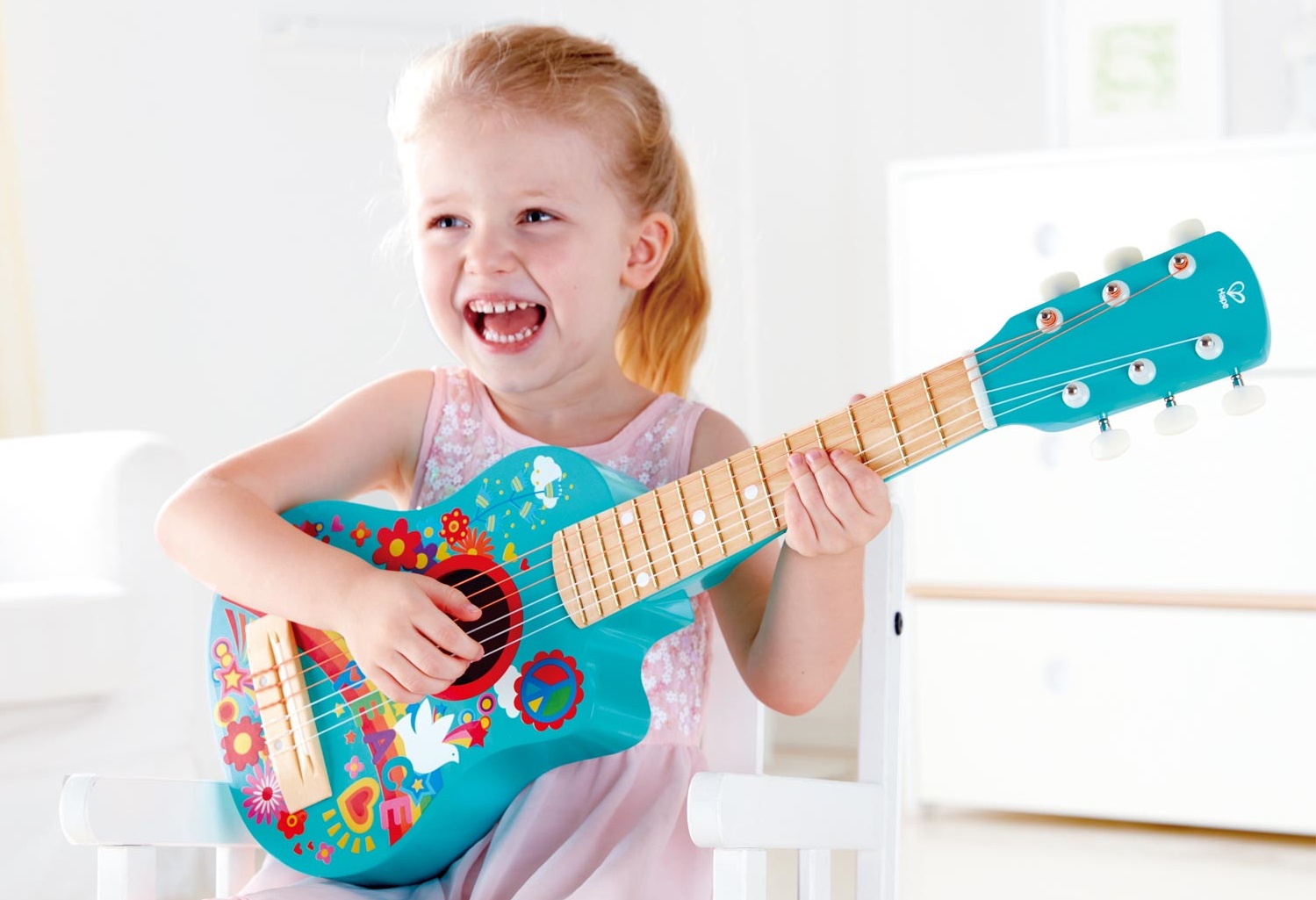 Musical Toy for Toddlers Kid Musical Guitar Band Toddlers Toy for Boys and Girls Cute Baby Guitar Kids Developmental Musical Instrument