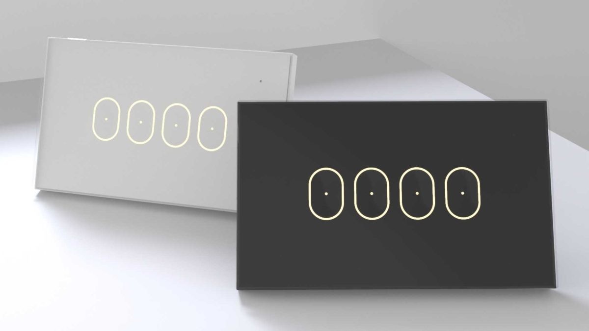 LIFX Switches in black and white on a white surface