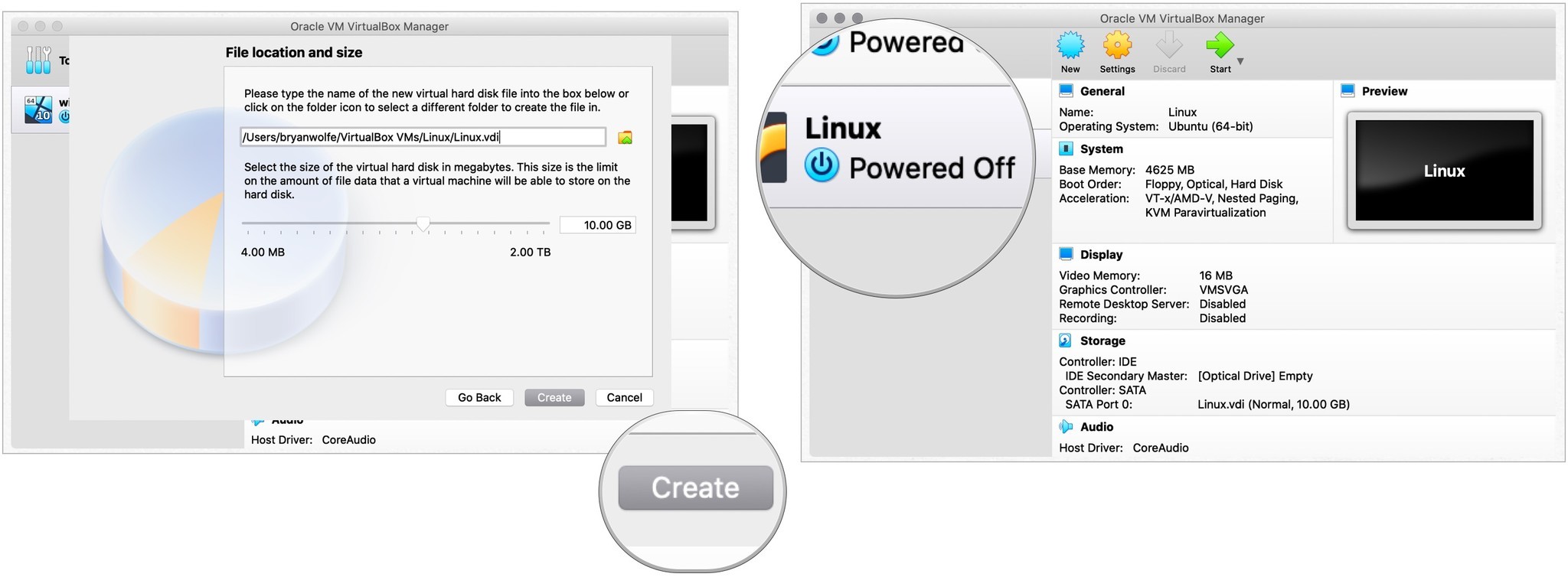 Установлен Linux на Mac