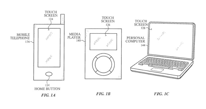 In-display Touch ID patent
