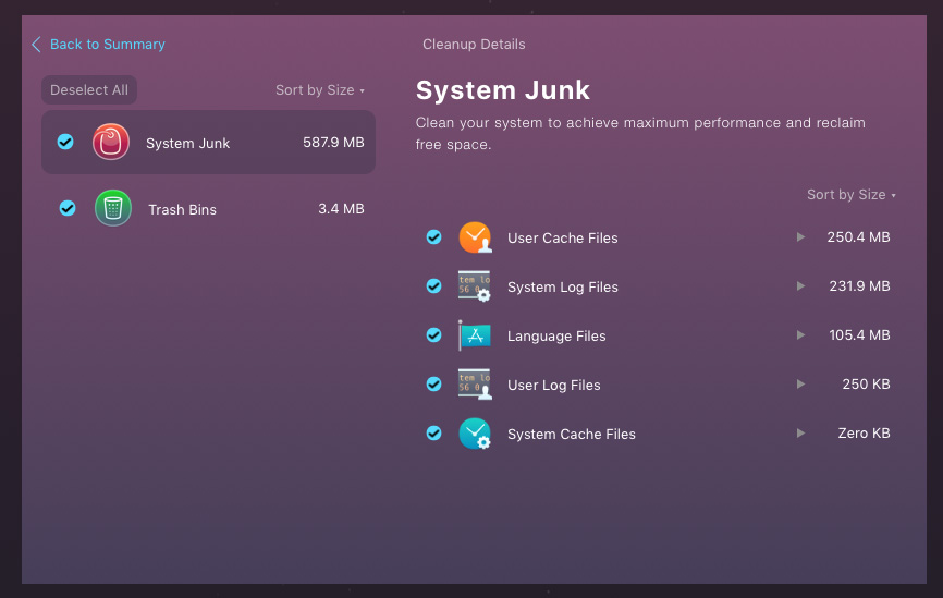CleanMyMac X System Junk