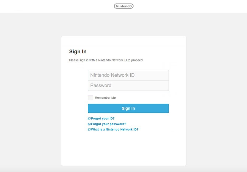 Associez l'identifiant Nintendo Network au compte Nintendo en vous connectant