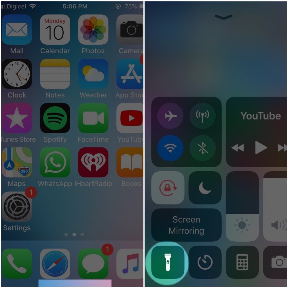 Iphone How To Flashlight Older
