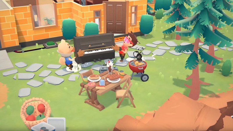 Moving Out is a couch co-op game all about moving furniture in absurd  locations | iMore