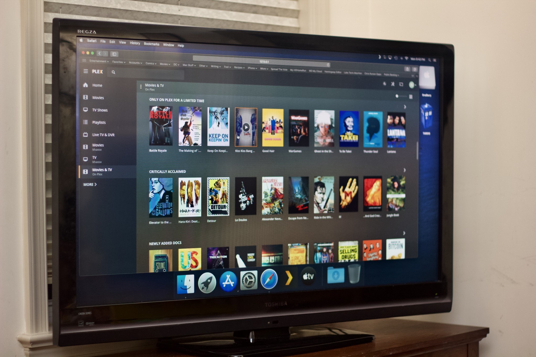 Plex offers a free streaming movie and TV service.