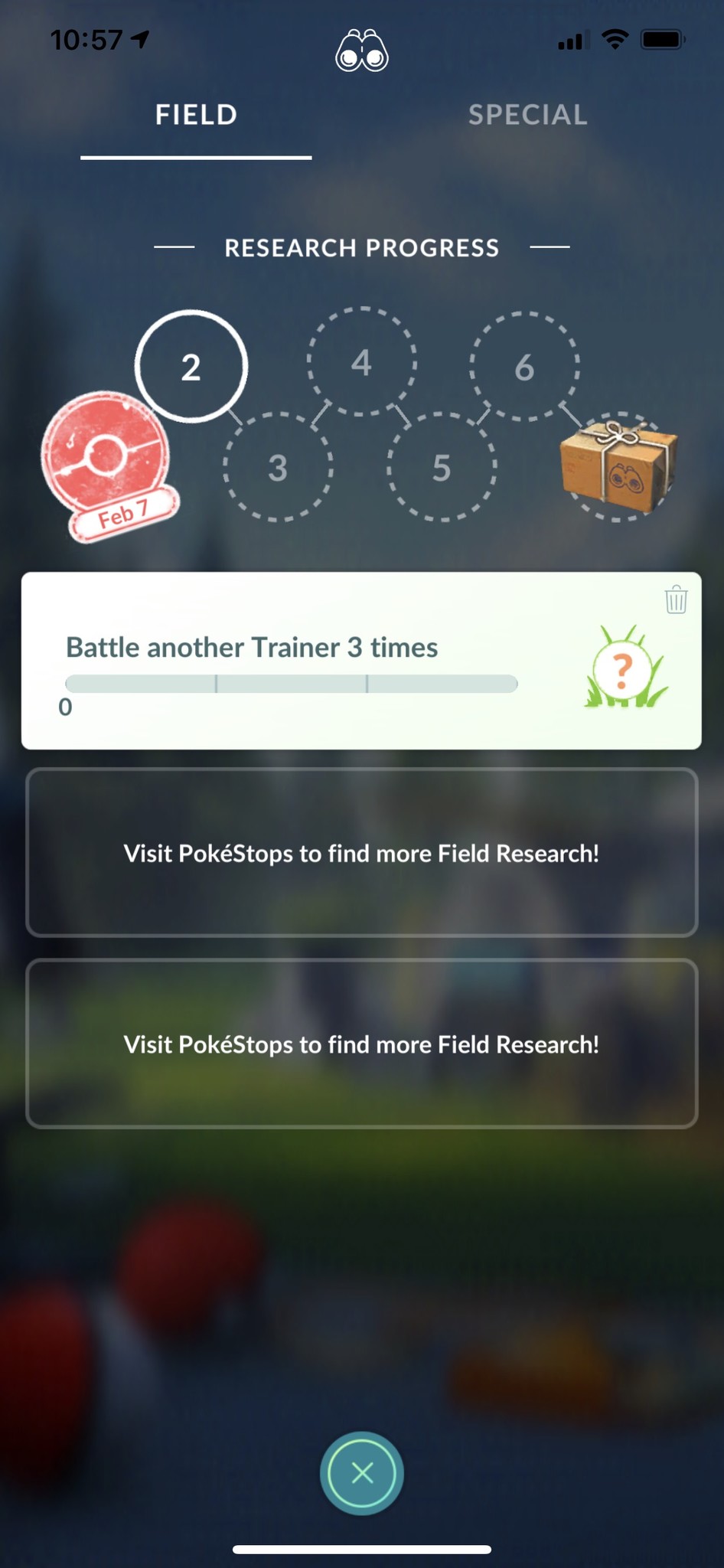 Pokemon Go Field Research