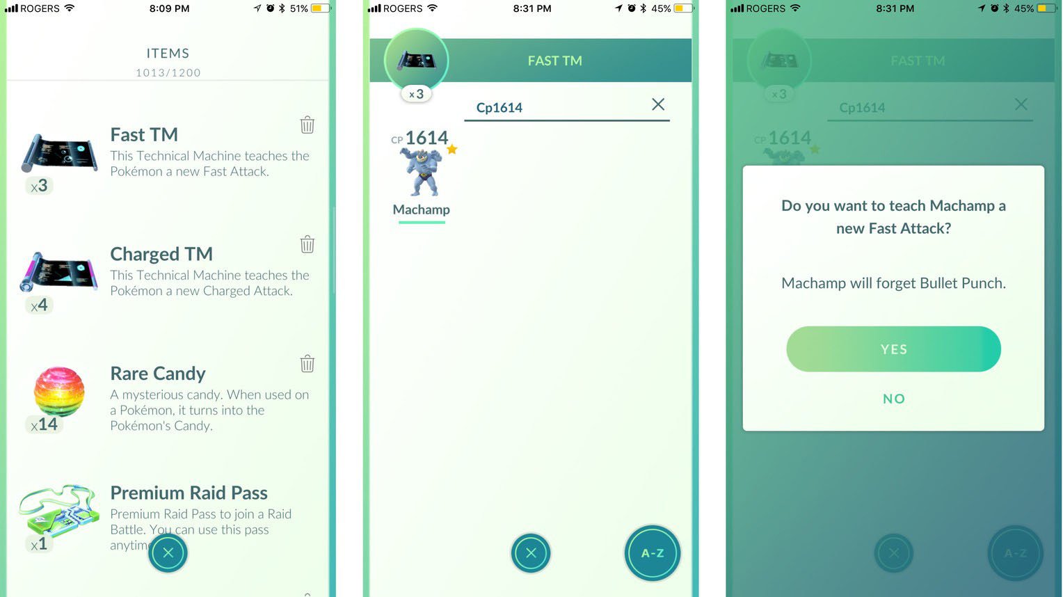 Pokemon Go How To Use Tms