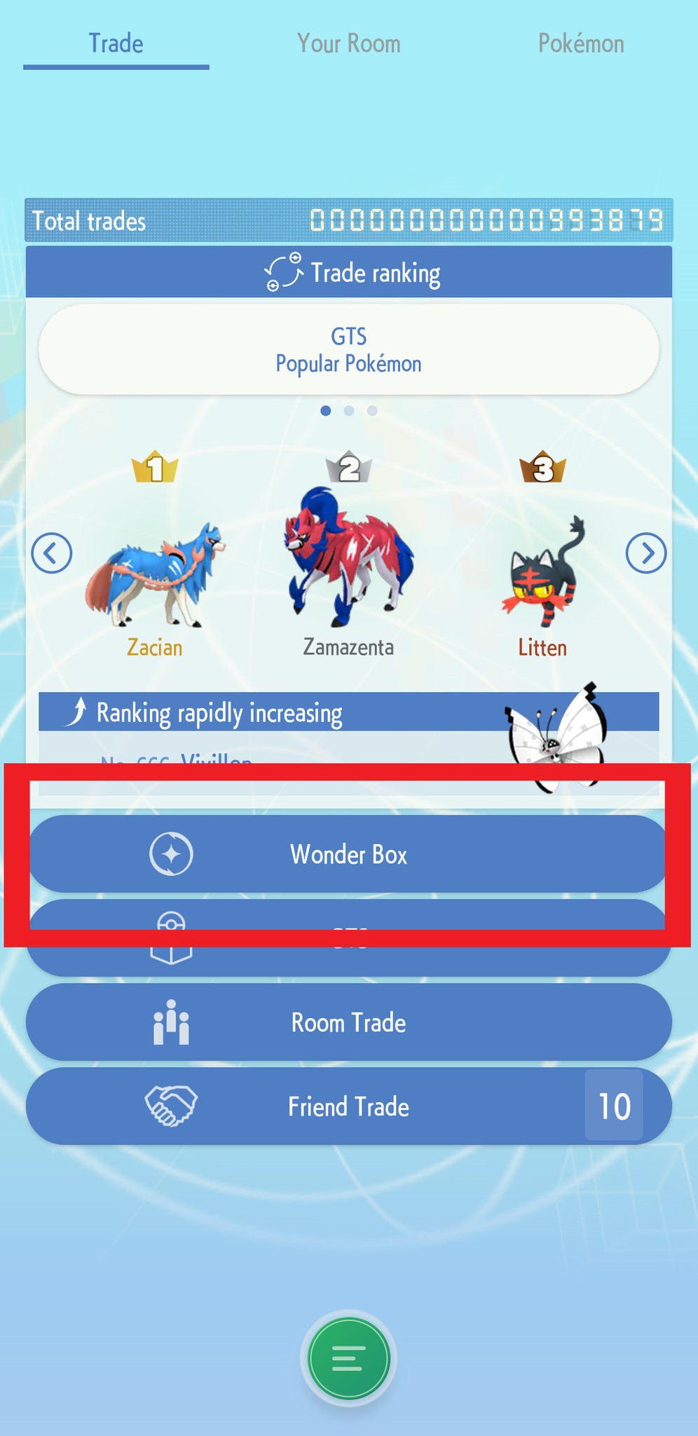Pokemon Home How To Wonder Trade
