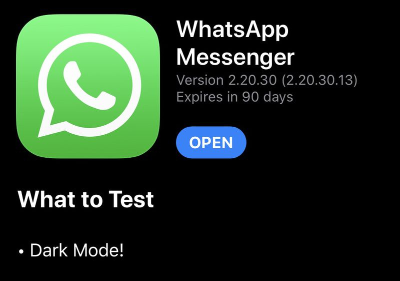 Whatsapp Darkmode