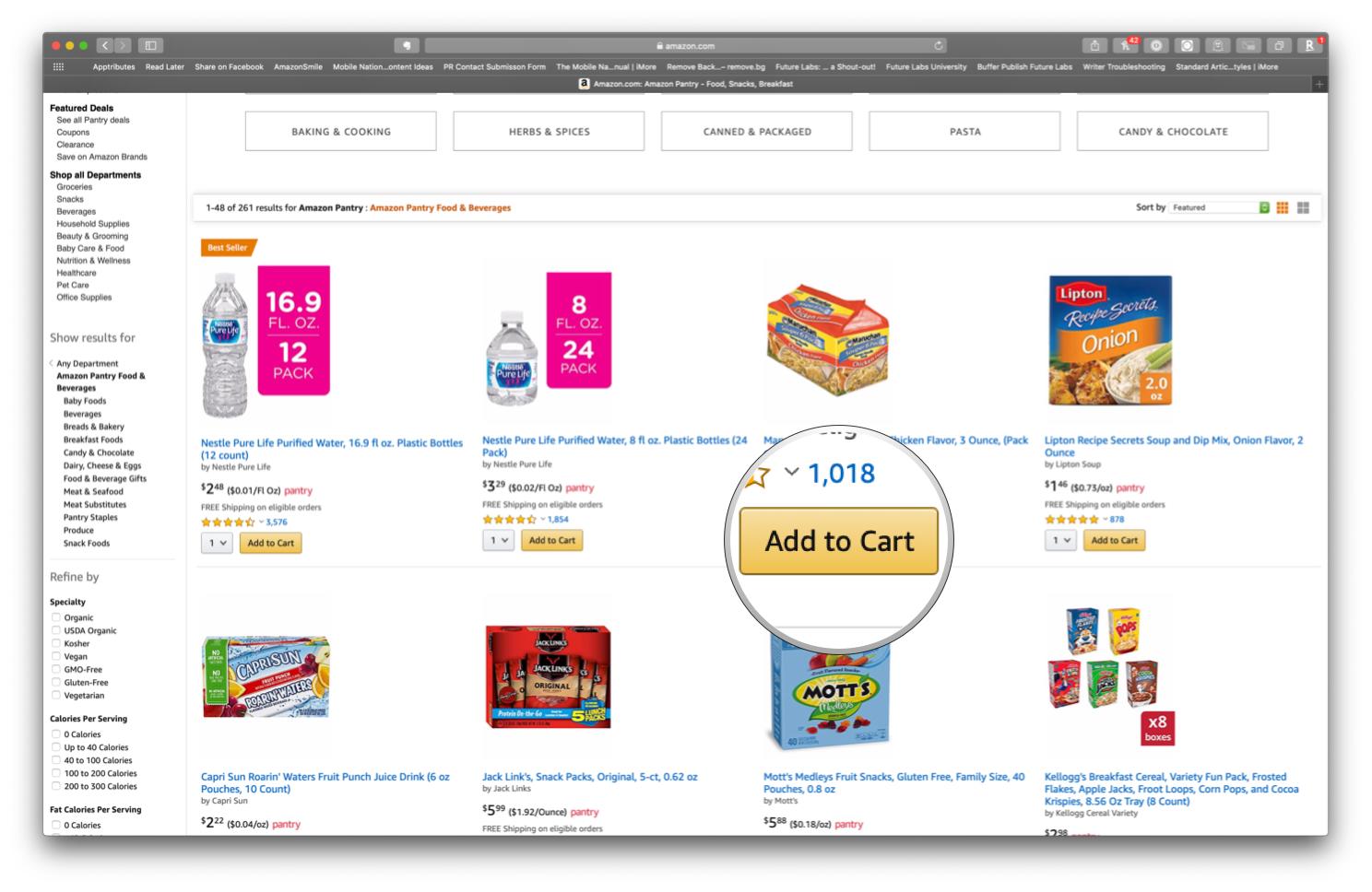 Amazon Prime Pantry Add Cart