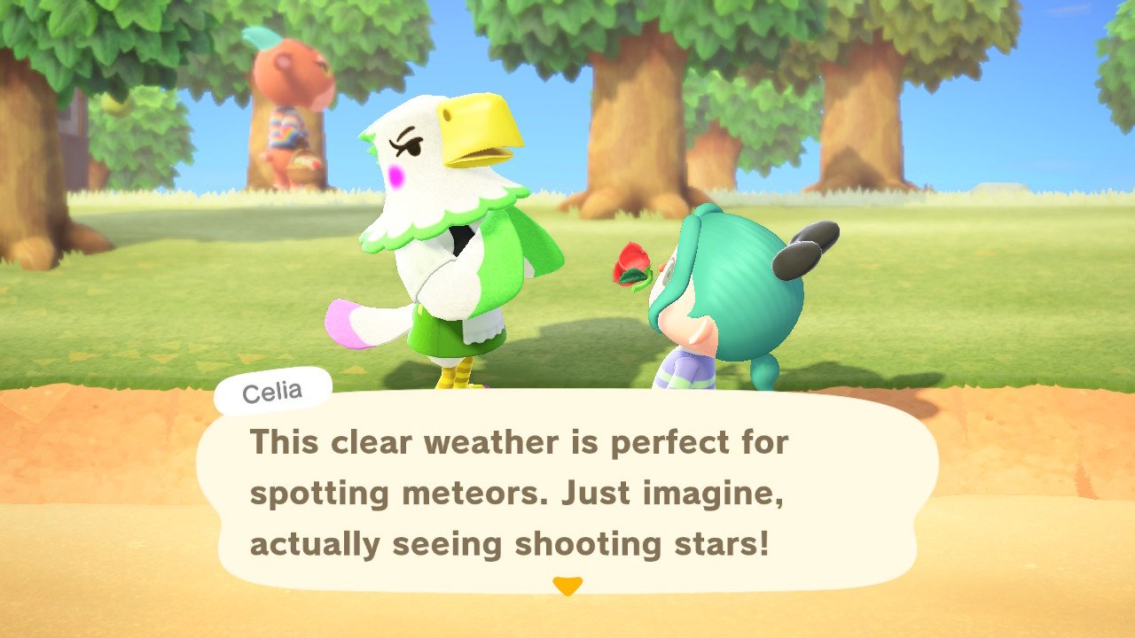 Animal Crossing Celia Shooting Stars