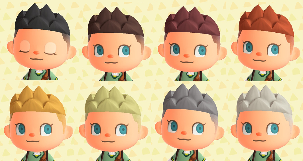 Animal Crossing Hairstyles Original Colors