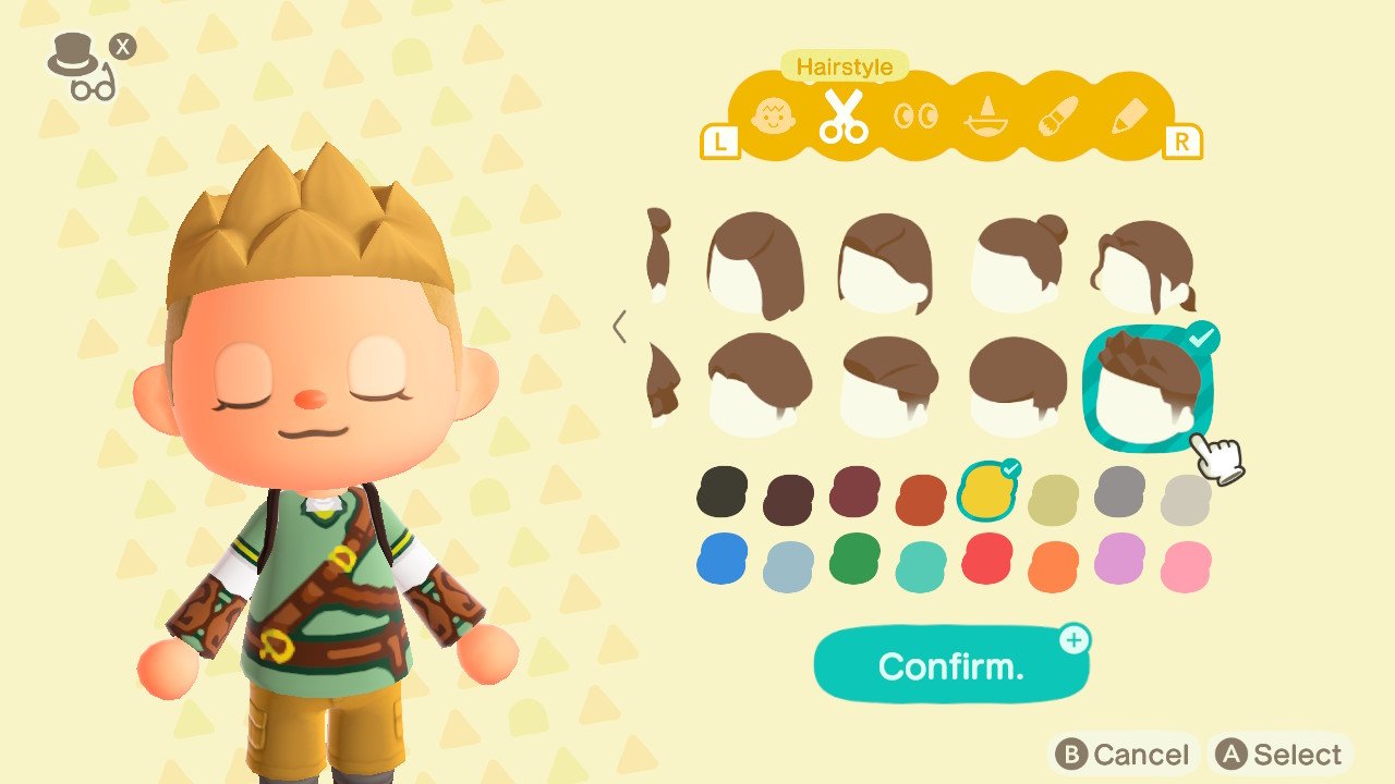 Animal Crossing New Horizons Hairstyles