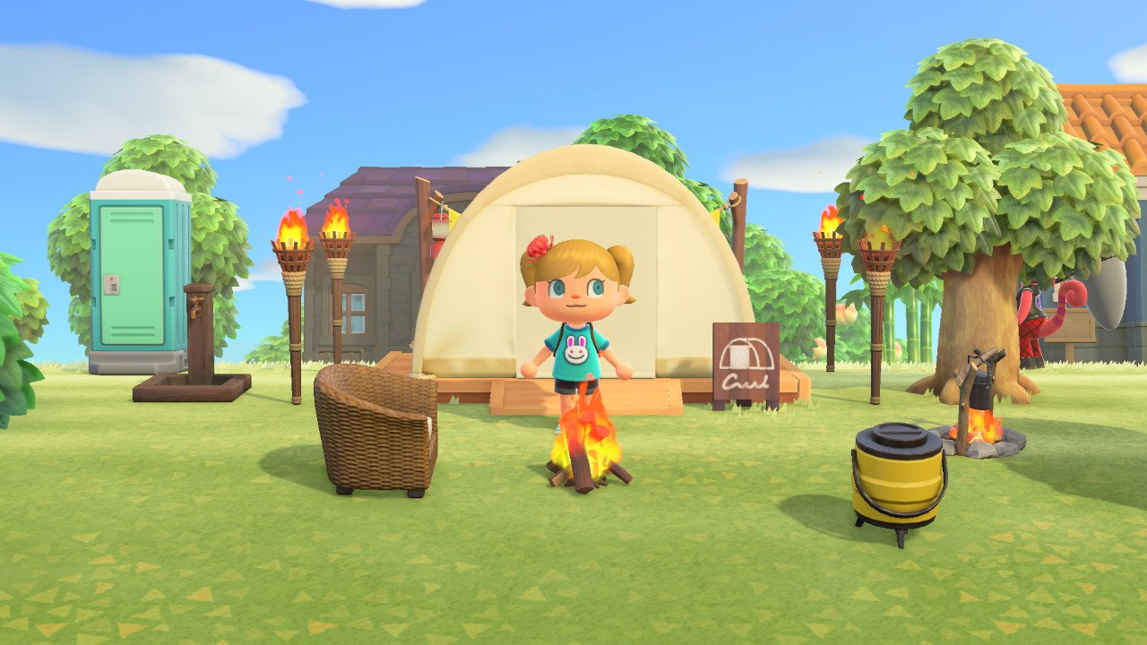 Animal Crossing New Horizons the campsite