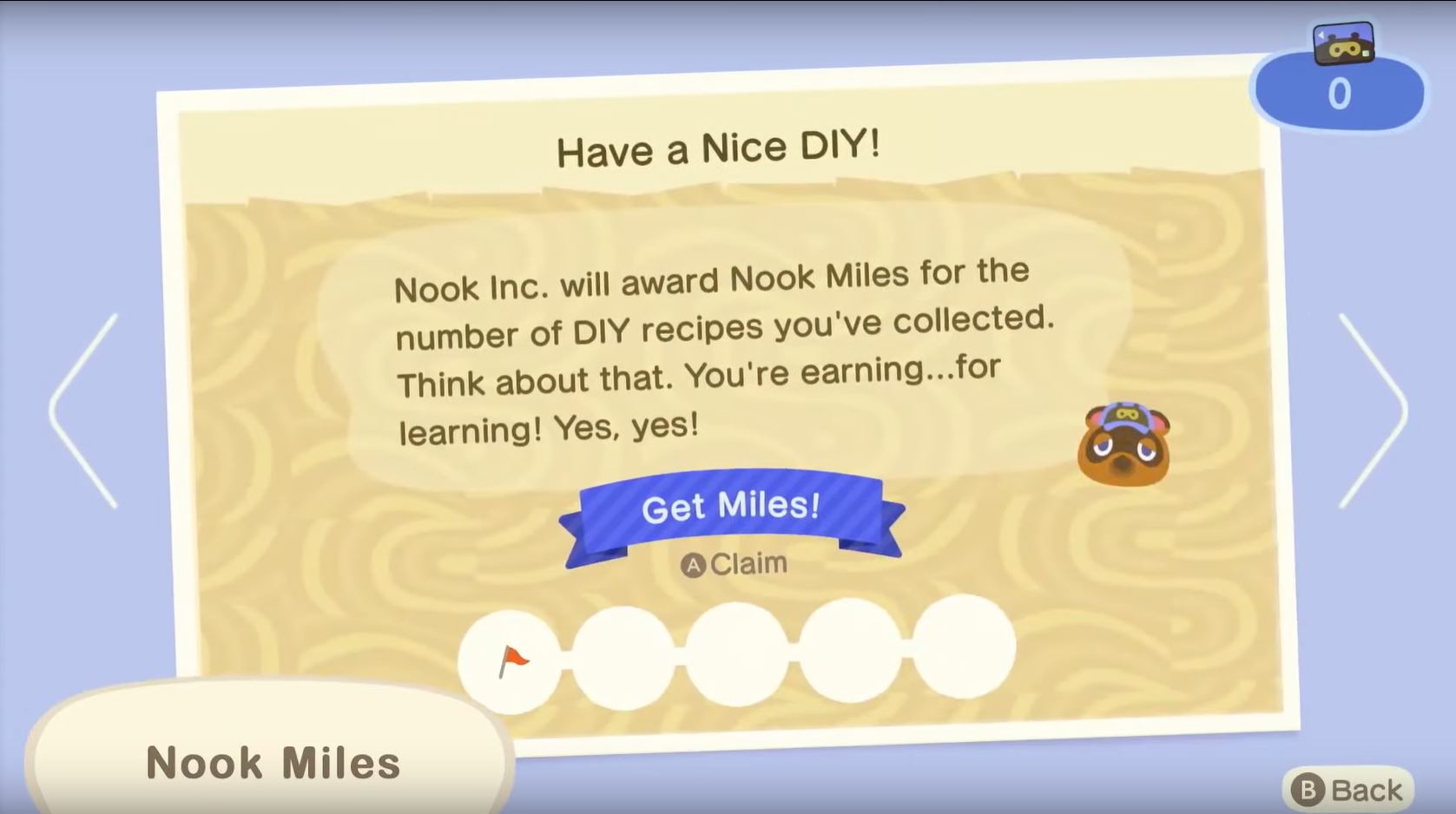 Animal Crossing New Horizons Nook Miles