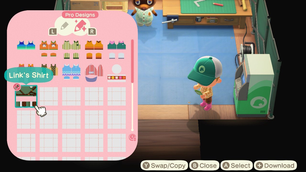 Animal Crossing New Horizons Zelda Outfits Fan Made