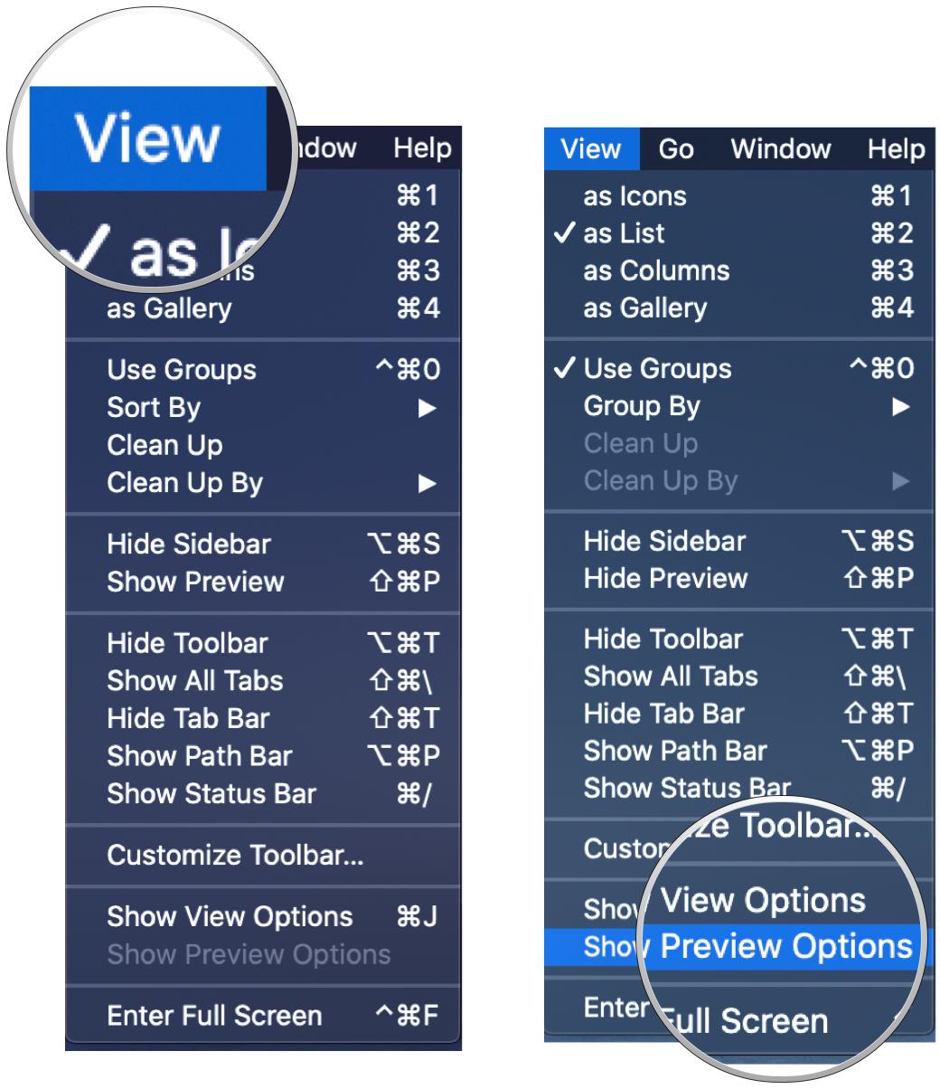 Preview Options