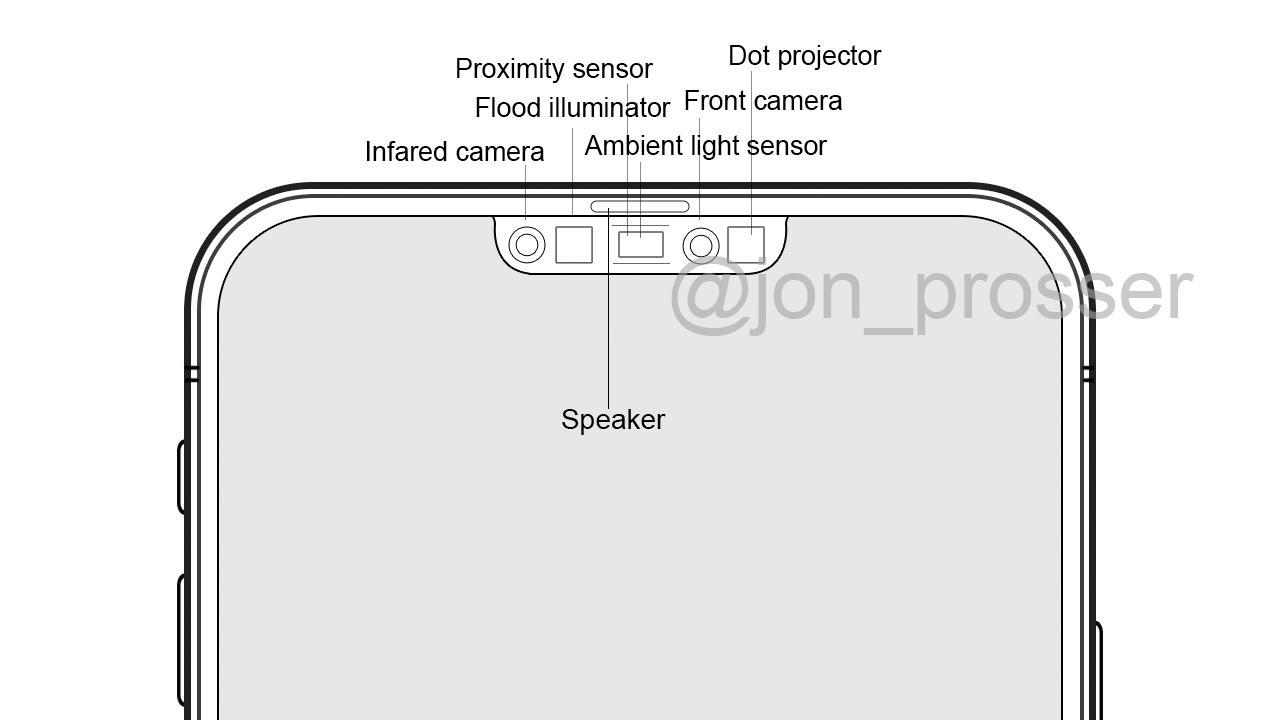 iPhone 12 with smaller notch design document