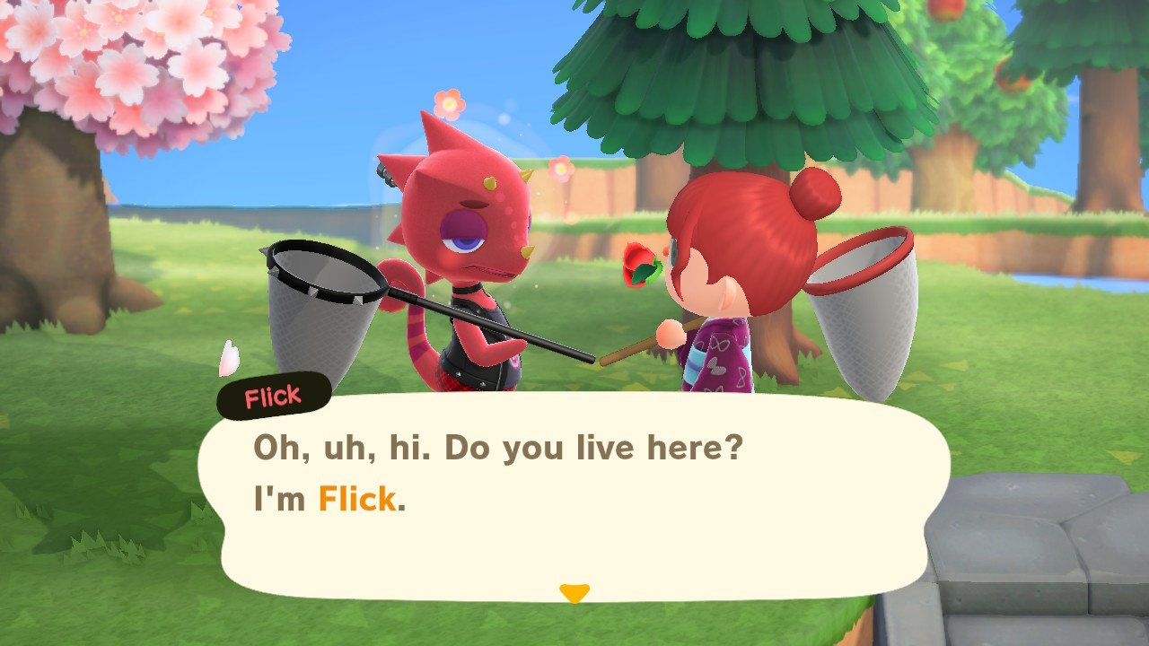 Animal Crossing New Horions Flick Intro