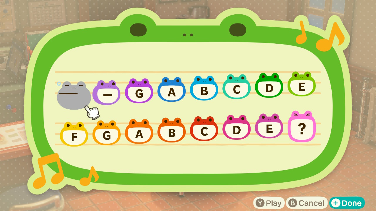 Animal Crossing New Horizons Island Tunes Scale