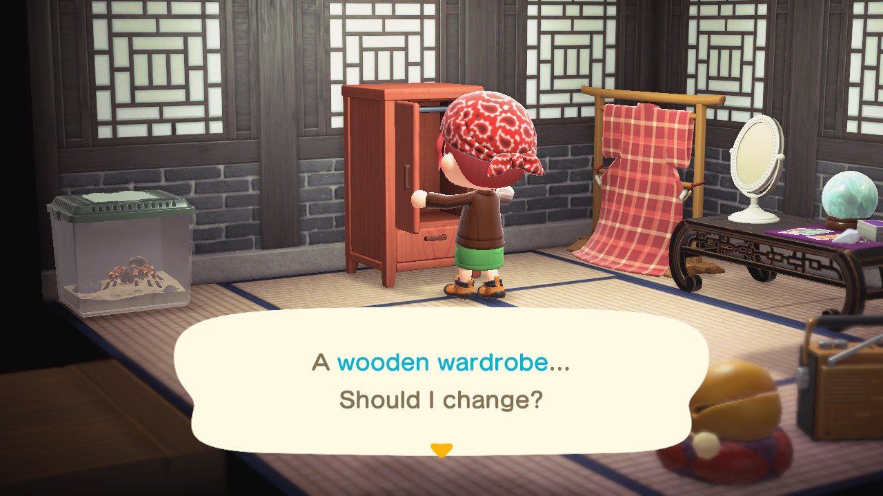 Гардероб с лейблом Animal Crossing New Horizons