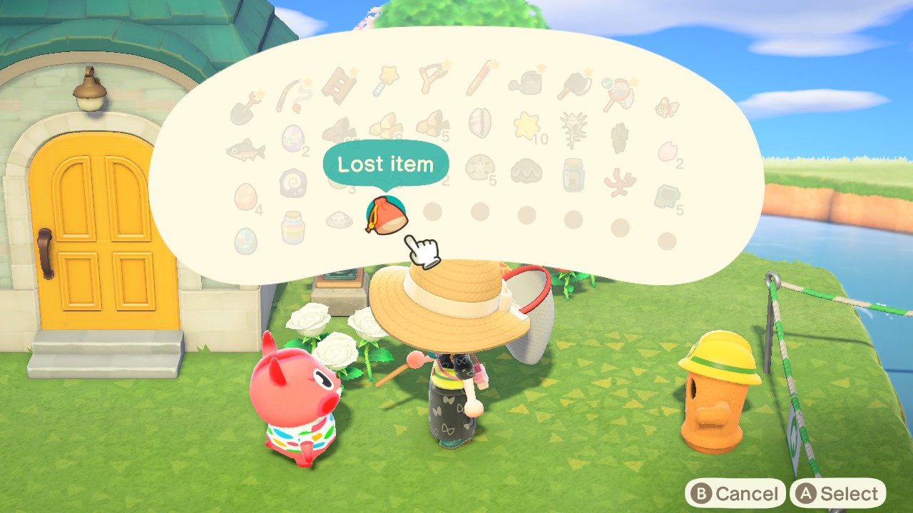 Animal Crossing New Horizons Потерянные предметы