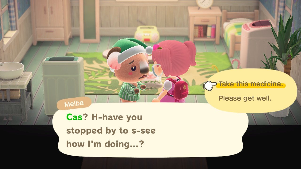 Animal Crossing New Horizons When Villagers are sick: Animal Crossing New Horizons Sick Villager