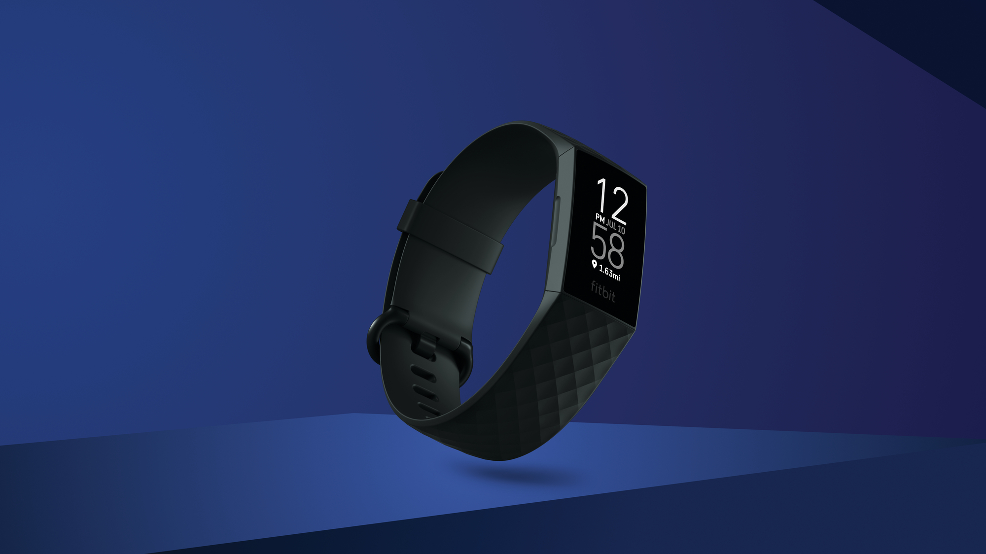 Product laydown photography for Fitbit Charge 4.