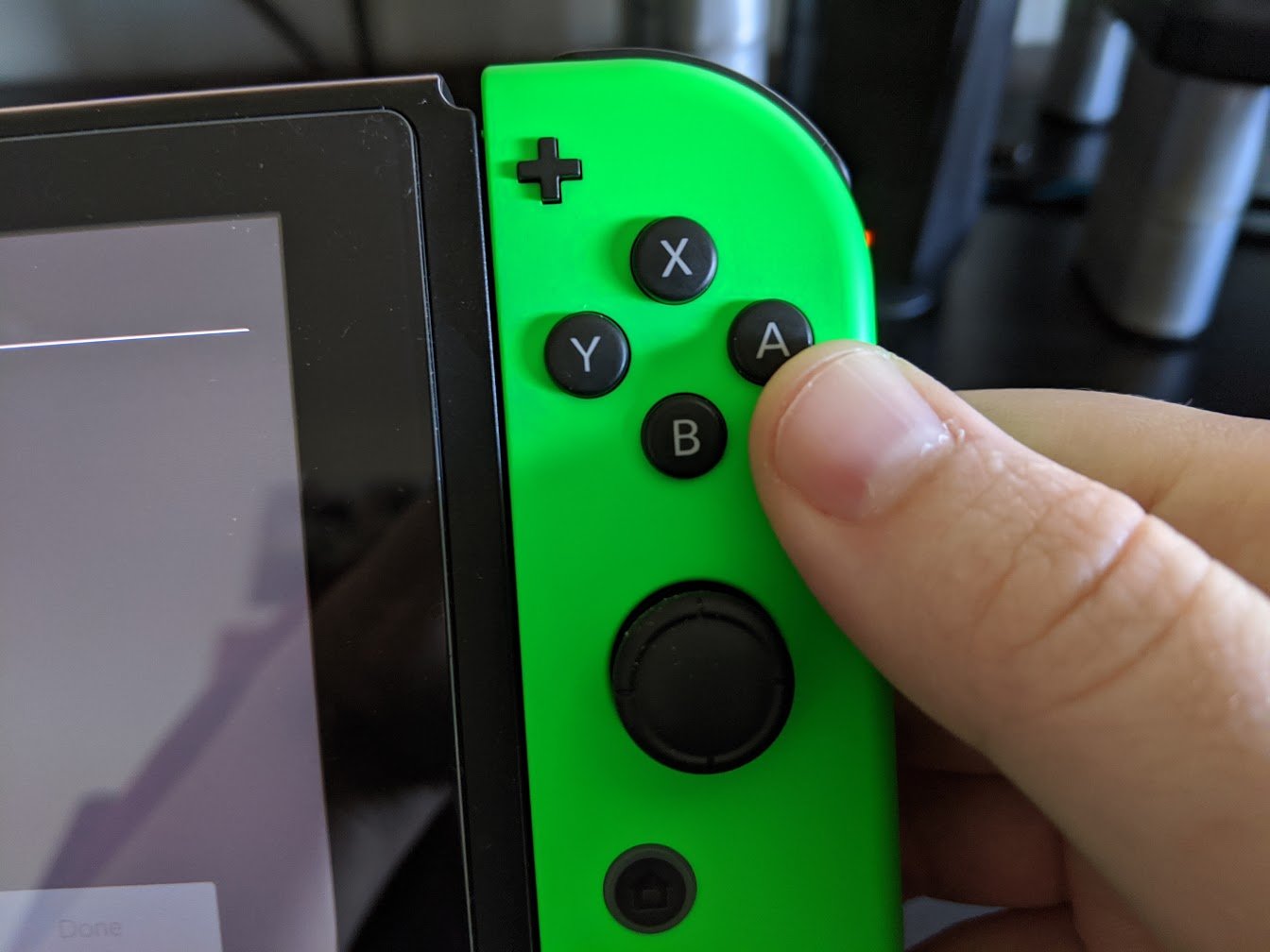How to remap Switch controller buttons step seven: press A