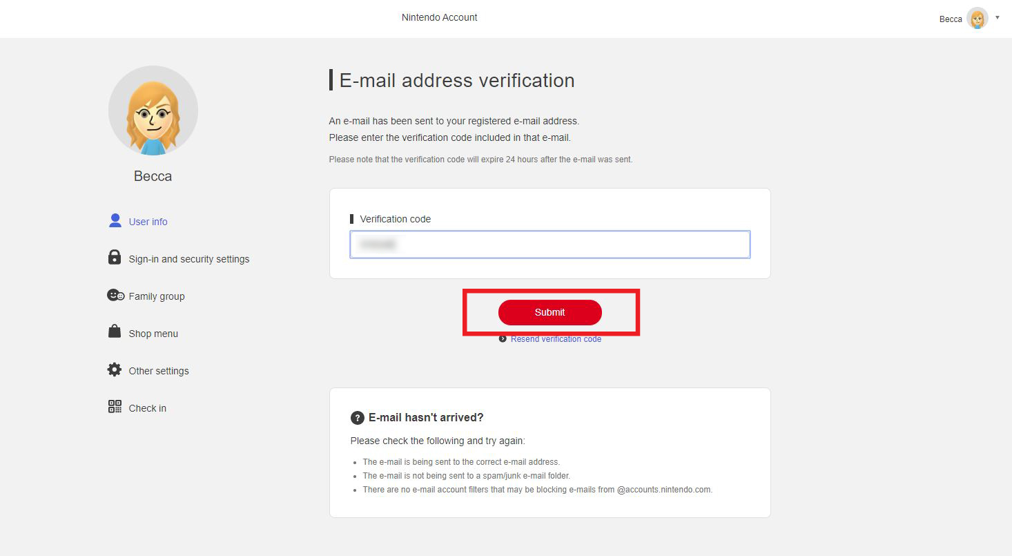 How to two-factor authentication Nintendo Switch