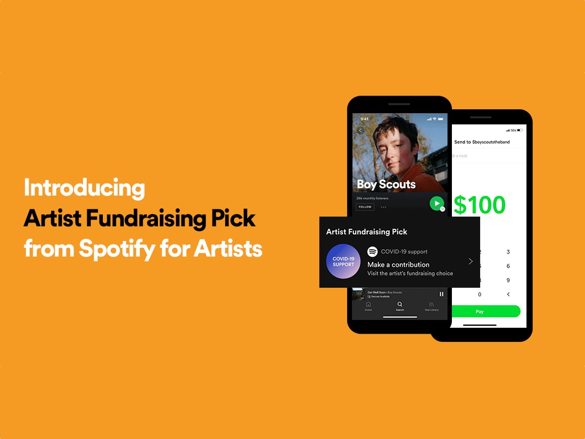 Spotify Artist Fundraising Pick