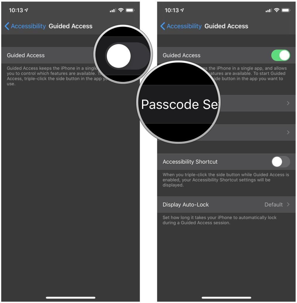 How to use Guided Access on iPhone and iPad by showing steps Turn Guided Access Toggle ON, then tap Passcode Settings