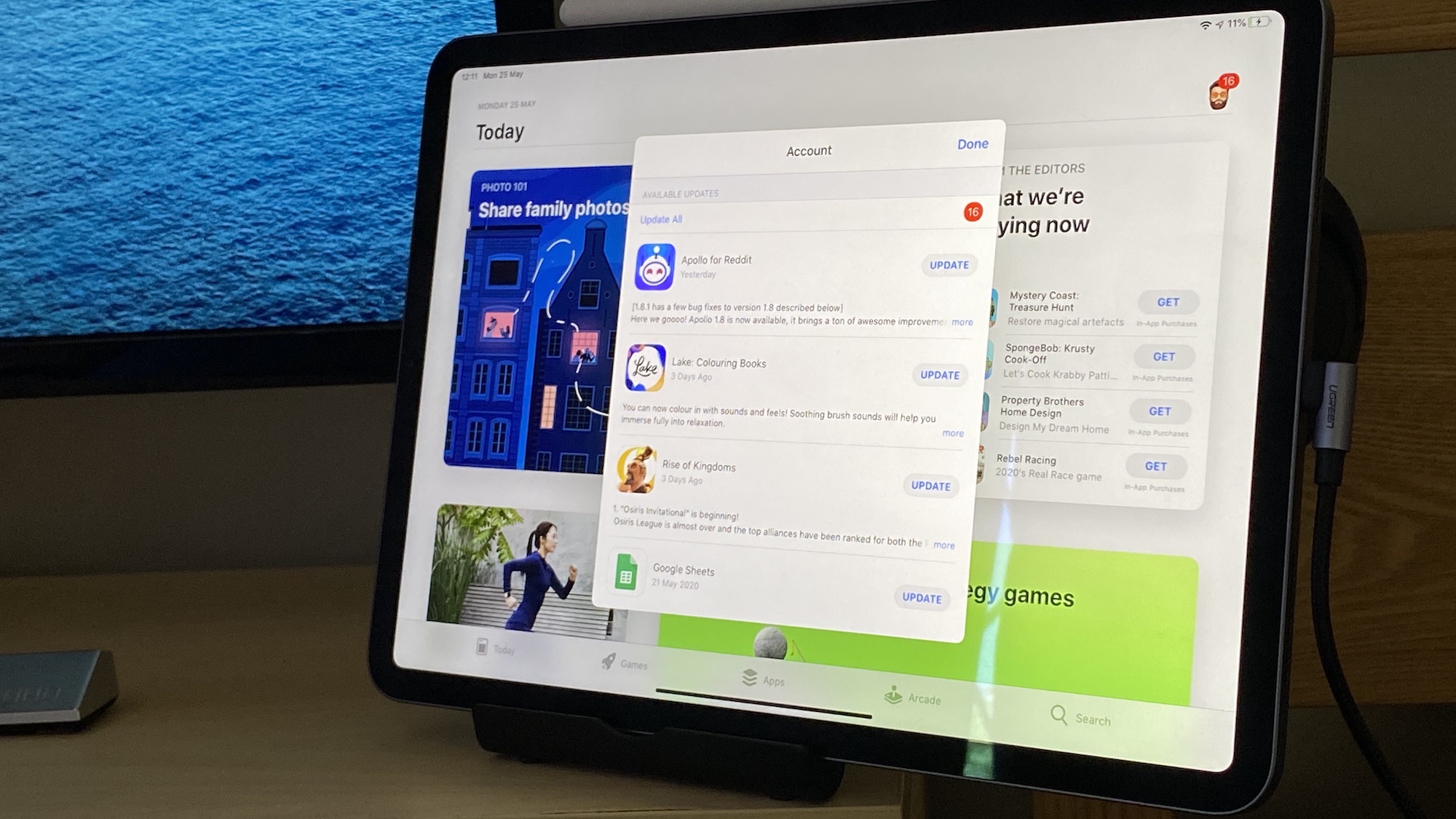 Ipad Pro App Store Update Screen