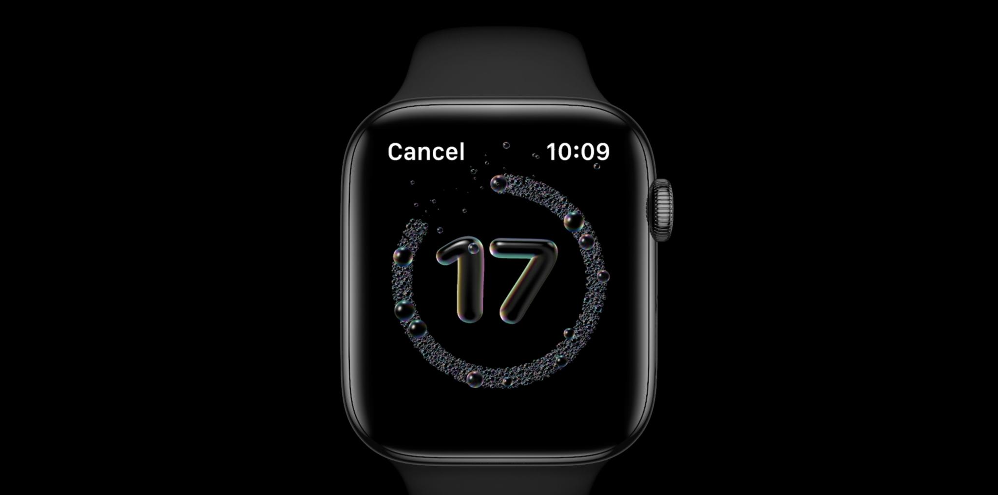 Apple Watch hand washing feature