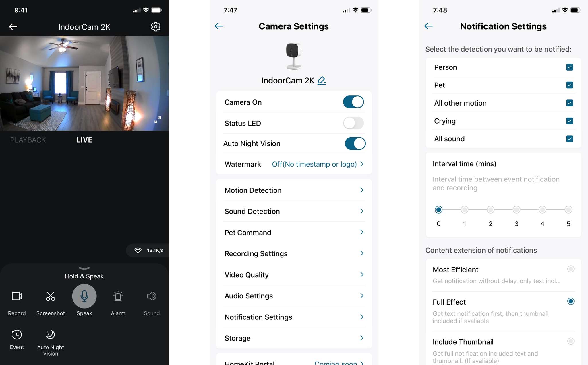 Eufy Indoor Cam Review App Live View and Settings